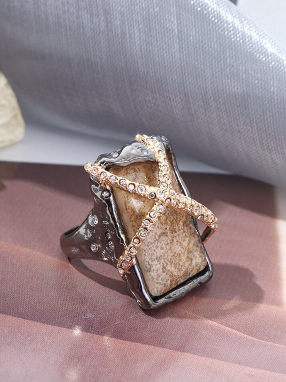 Alexis Bittar Hip-Hop Punk Style Ring